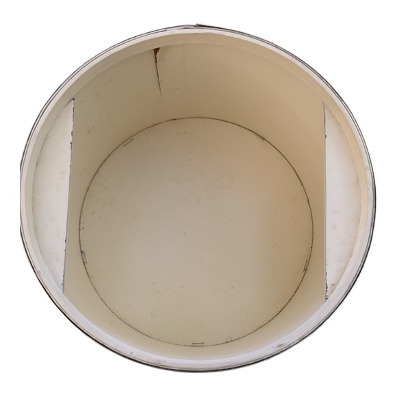 Vintage Floral Vinyl Hatbox Millinery Travel Case Cottagecore Storage Decor - Picture 9 of 10